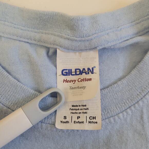 San Diego CA Dolphin Souvenir T-Shirt Light Blue Gildan Youth SZ Small Cotton - Picture 4 of 7